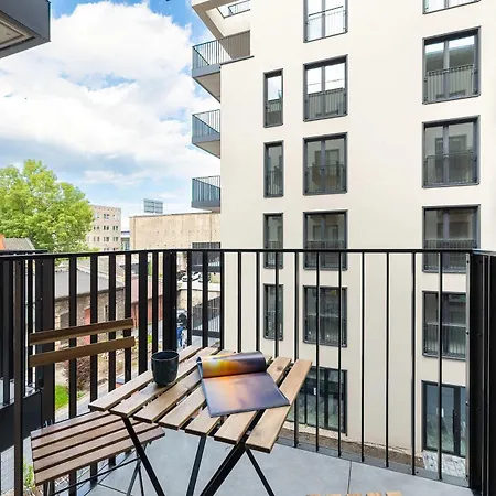 Beige By The River In With Balcony By Renters * Szczecin